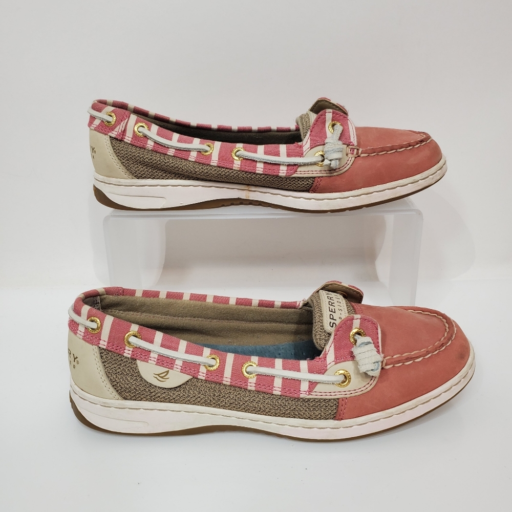Sperry Angelfish Stripe Leather Boat Shoes
